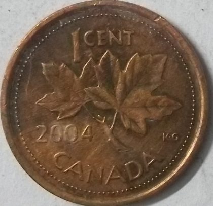 1 Cent Canada 2004 Elizabeth II D.G Regina (used)