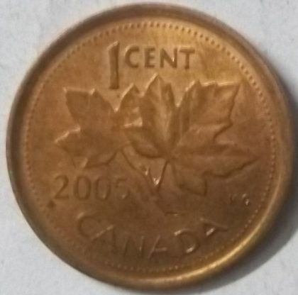 1 Cent Canada 2005 Elizabeth II D.G Regina (used)