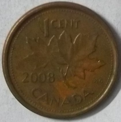 1 Cent Canada 2008 Elizabeth II D.G Regina (used)