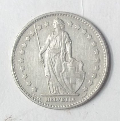SWITZERLAND 1 Fr.  1981 Helvetia (used) - Image 2