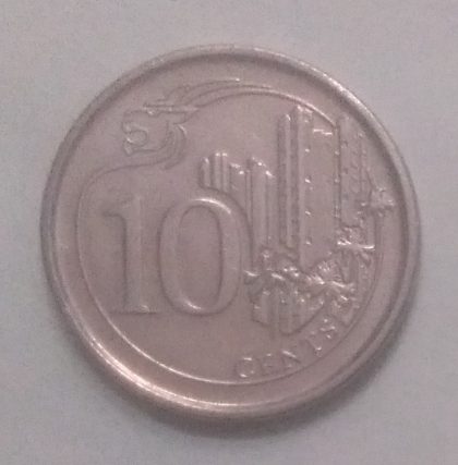 10 Cents 2017 Majulah Singapora/ Singapore (unc)