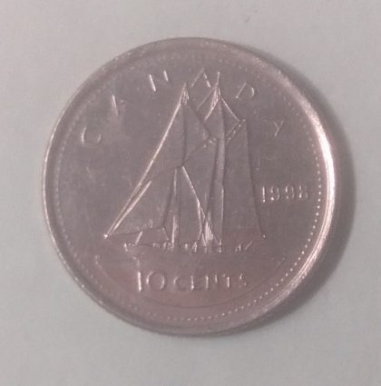 10 Cents Canada 1998 Elizabeth II D.G Regina