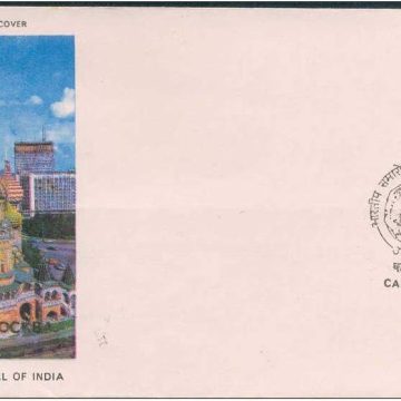 First Day Cover - 03 Jul. '87 Festival on India in USSAR. (fdc-1987) (Spots/hinged/slightly damaged/Paper Stuck)