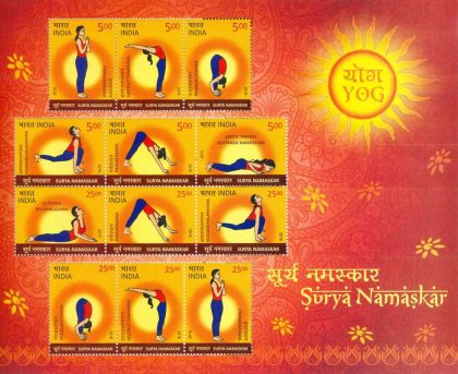 Surya Namaskar - 2016 (Indian Miniature Sheets)