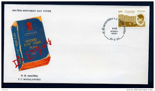 First Day Cover 29 Jun.'93 Birth Centenary of Prof. Prasanta Chandra Mahalanobis (Statistician & Planner).(FDC-1993) (Spots/hinged/slightly damaged/Paper Stuck)