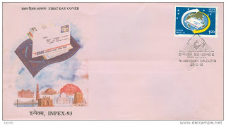 First Day Cover 25 Dec.'93 'INPEX'93' , Indian National Philatelic Exhibition, Calcutta.(FDC-1993)