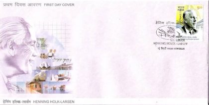 First Day Cover 12 Jun. '08 Henning Holck-Larsen (Pioneer of Engineering Industry Architecture).(FDC-2008)