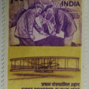First Powered Flight. Aircraft, Wright Brothers, Pilots, Wright Flyer, Flight,Rs. 1 - MNH Stamp