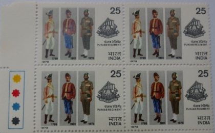 Uniforms of 1799  1901-1979 with Badge  (Block of 4 TL Stamp)