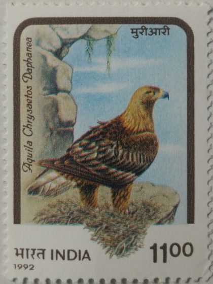 Birds of Prey. Himalayan Golden Eagle - MNH Stamp