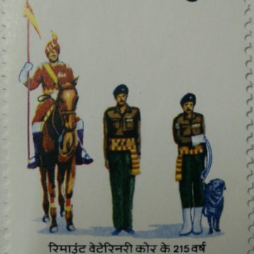 Remount Veterinary corps ,215 years (Hinged/Gum washed stamp)