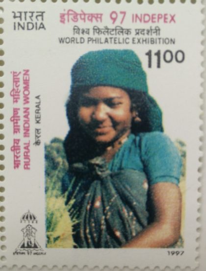 INDEPEX 97', International stamp Exhibition, New Delhi (4th Issue)Rural Indian Women in Traditional Costumes_Cut Setenant