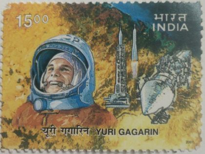 40th Anniversary of Man’s First Space Flight – Yuri Alexeyevich Gagarin Cosmonaut – MNH Stamp