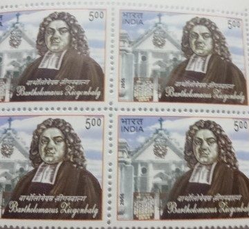 Bartholomaeus Ziegenbalg(Block of 4 TL Stamp)