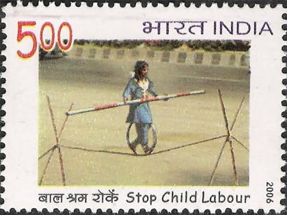 Stop child Labour, Street circus_Cut Setenant