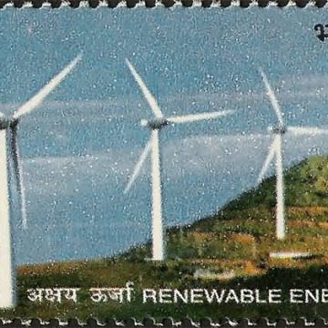 Renewable Energy. Thematic Wind Energy Rs.5 - MNH Stamp
