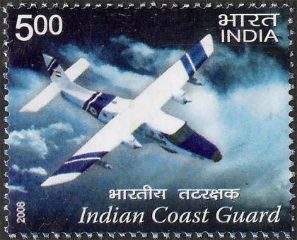 30th Anniv.of Indian cost Guard, Dornier Fixed wing Aircraft- MNH Stamp