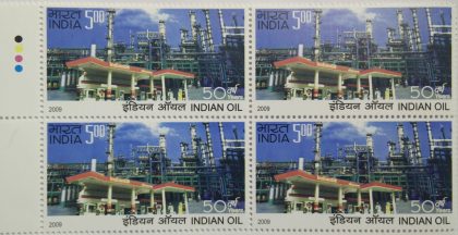 Indian Oil (Block of 4 TL Stamp)