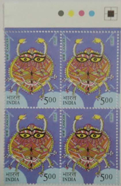 Cancer(Block of 4 TL Stamp)