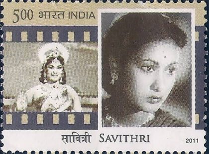 Legendary Heroines of India Personality Savithri Rs. 5 - MNH Stamp