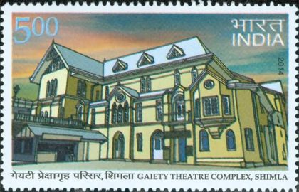 Gaiety Theatre Complex, Shimla Theatre, Heritage, Stage, Performing Arts, Building, Auditorium Rs. 5 - MNH Stamp