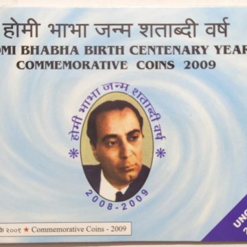 2009-HOMI BHABHA BIRTH CENTENARY YEAR Rs 10 ONLY 1 COIN(UNC SET)3