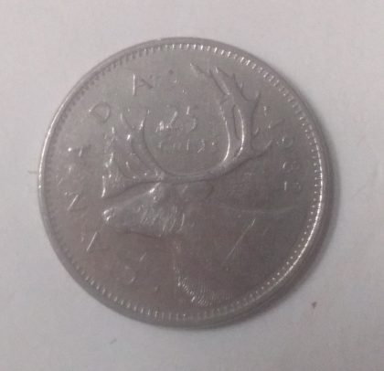 25 Cents Canada 1982 Elizabeth II D.G. Regina