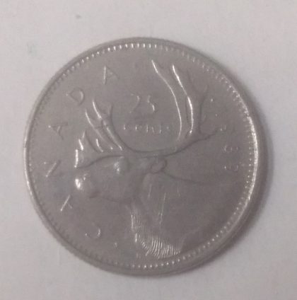 25 Cents Canada 1989 Elizabeth II D.G. Regina