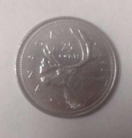 25 Cents Canada 1993 Elizabeth II D.G. Regina