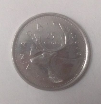 25 Cents Canada 2006 Elizabeth II D.G. Regina (unc)