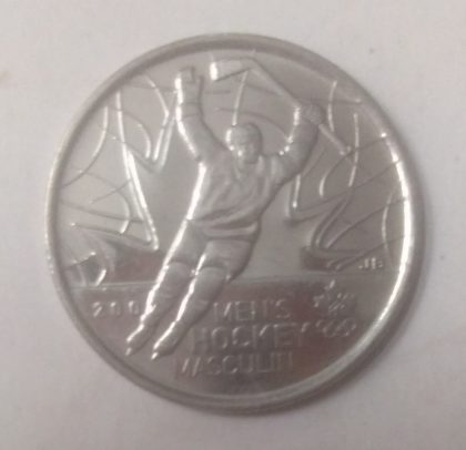 25 Cents Canada 2009 Mens Hockey Masculin Elizabeth II  (unc)