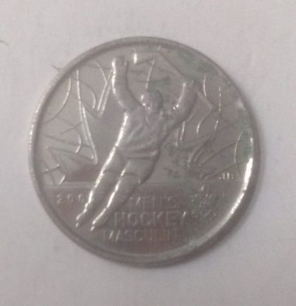 25 Cents Canada 2009 Mens Hockey Masculin Elizabeth II (used)