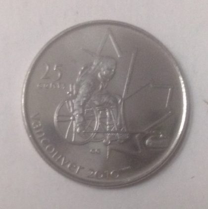 25 Cents Canada 2010 Vancouver Elizabeth II (unc)