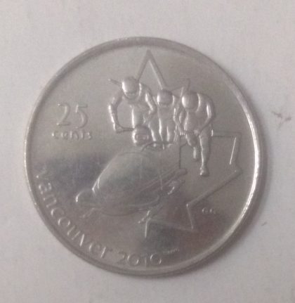 25 Cents Canada 2010 Vancouver Elizabeth II (unc) (4)