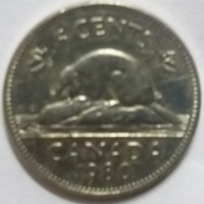 5 Cents Canada 1980 Elizabeth II D.G Regina (used)