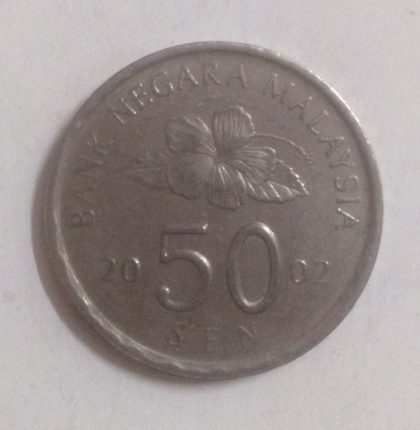 50 Sen _2002 Bank Negara Malaysia (used)