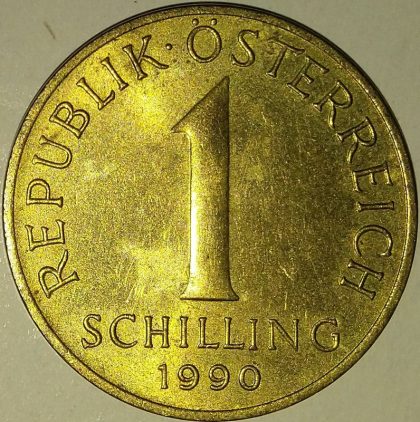 Aus 1 Schilling coin AUS_1990_1$ (used)