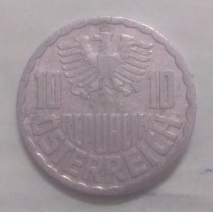 AUSTRIA 10 GROSCHEN 1966(used) - Image 2