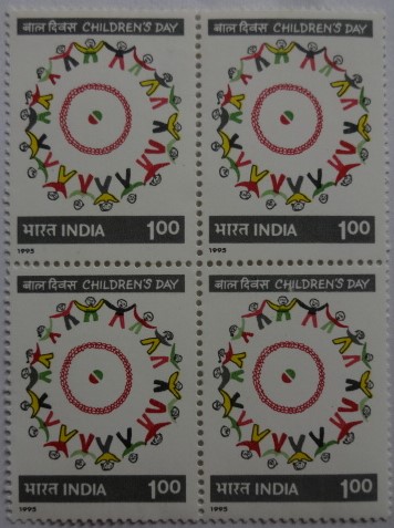 50 Years of Food & Agriculture Organization (Block of 4 Stamp)