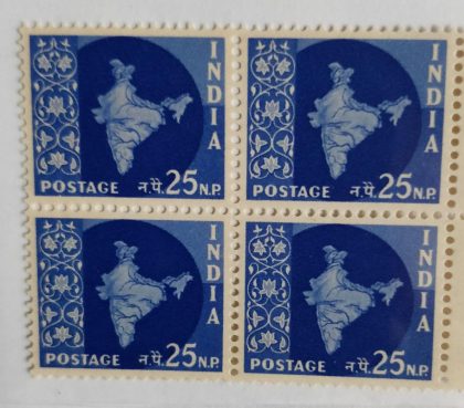 3rd series Ashokan -25np(Df-Block of 4)