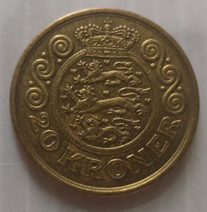 DENMARK 20 KRONER 1996(USED)