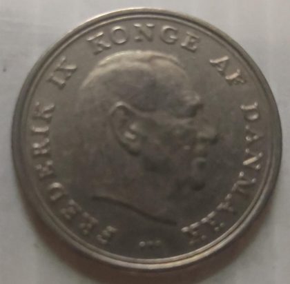 DENMARK 1 KRONE 1963(USED) - Image 2