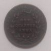 British India Coin EAST INDIA-1 QUARTER ANNA1835(used)(COPPER) - Image 2