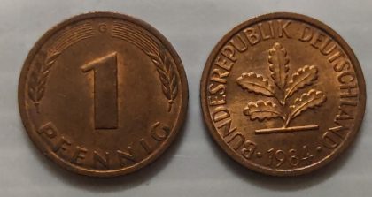 GERMANY 1 PFENNIG 1984(USED)