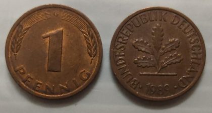 GERMANY 1 PFENNIG 1989(USED)