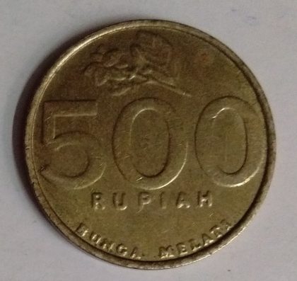 INDONESIA 500 RUPIAH 2003(used)