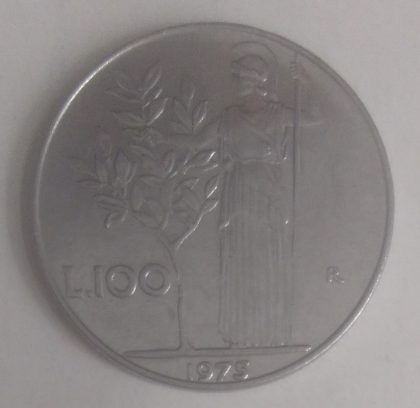 ITALY 100 LIRE 1975 (used) - Image 2