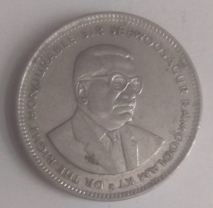 MAURITIUS HALF RUPEE 1990(used)