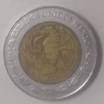 MEXICO 2 DOLLAR 1994(used) - Image 2