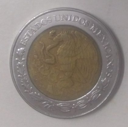 MEXICO 2 DOLLAR 1998(used) - Image 2